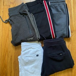🔥 Lot of 5 Skinny/Slim Joggers Pants - S
